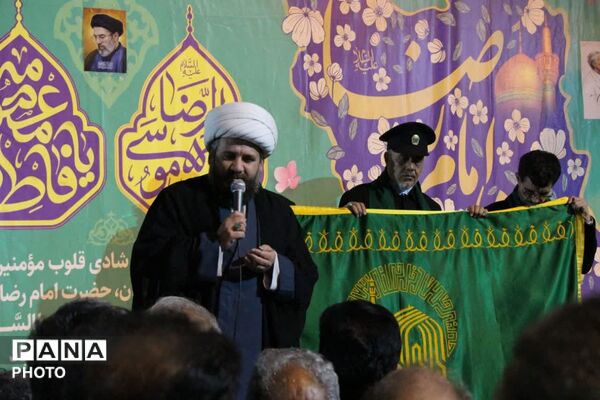 آسمان سامان، امروز رنگِ حرم را به خود گرفت