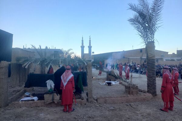 اجرای تعزیه شهادت حضرت زهرا (س) در روستای ظفرآباد شیراز