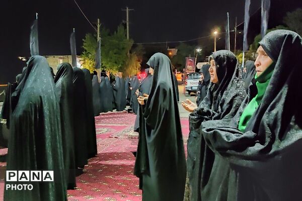 مراسم عزاداری ششمین شب از ماه محرم الحرام در حسینیه شهدای شهر بار