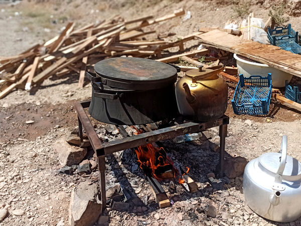 قاب‌هایی از خدمت به زائران راه بهشت