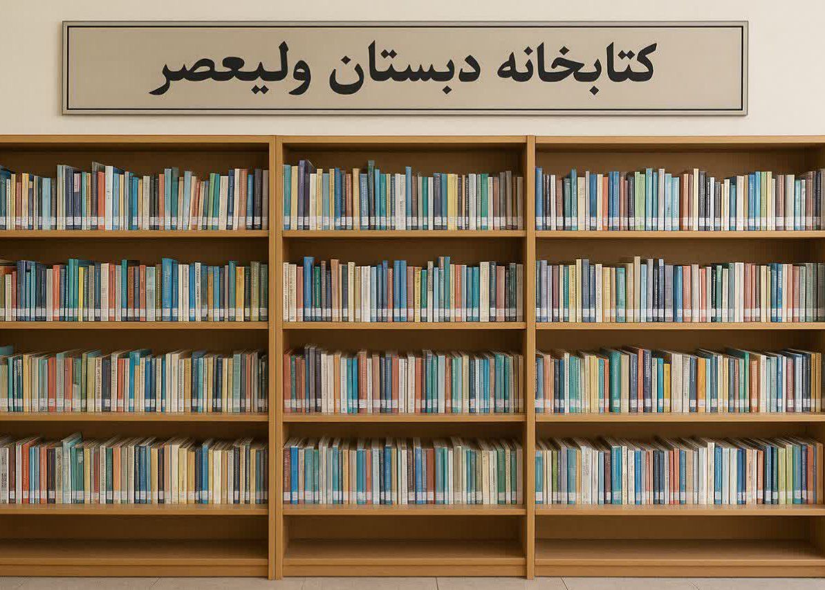 کتابخانه مدرسه ولیعصرِ فیروزکوه، در مکانِ تازه، جان گرفت
