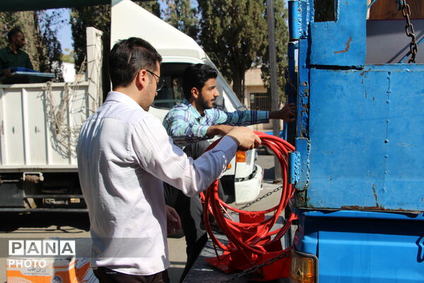 اعزام کاروان تجهیزات ورزشی مهر با نشاط به شهرستان های استان خراسان جنوبی