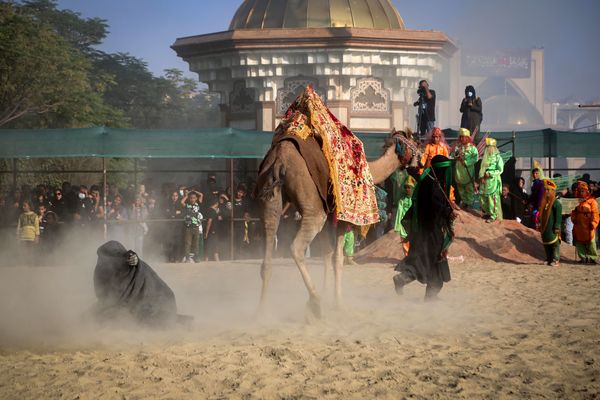 مراسم تعزیه‌خوانی در امامزاده شاه‌کرم اصفهان