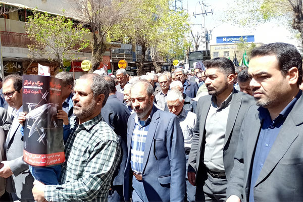 حضور پرشور مردم شهرستان آباده در راهپیمایی روز قدس
