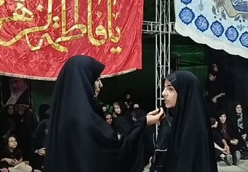 مراسم عزاداری محرم با حضور پر شور دانش آموزان 
