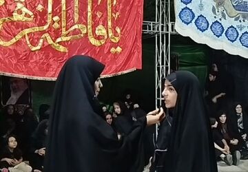 مراسم عزاداری محرم با حضور پر شور دانش آموزان 