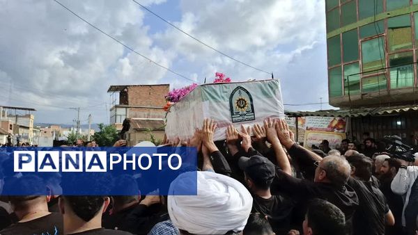 تشییع پیکر شهید مدافع امنیت در میاندورود 