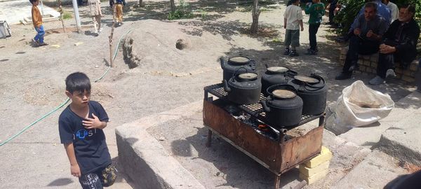 دسته عزاداری سالروز شهادت امام صادق(ع) در روستای ورجان قم