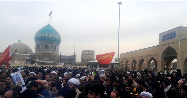 تشییع پیکر دو شهید مدافع وطن در قم 