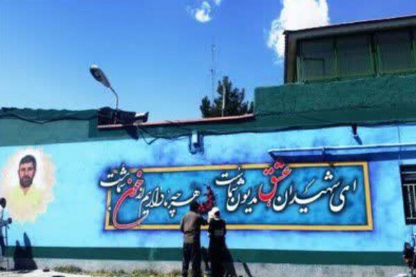برپایی موکب پذیرایی و قاب‌های ایثار؛ از خاکریز تا بوم نقاشی در فیروزکوه