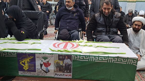 تشییع جانباز شهید دکتر موسی میرشکار در مشهد