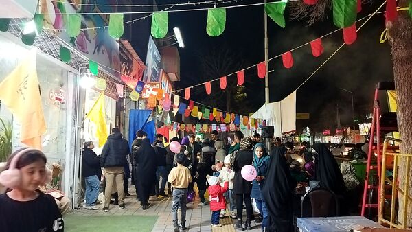 گذری بر فعالیت چایخانه امیر المومنین در شب میلاد حضرت مهدی ( عج)