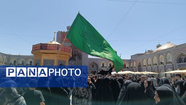 مراسم پیاده‌روی جاماندگان اربعین از میدان پانزده خرداد تا حرم مطهر رضوی