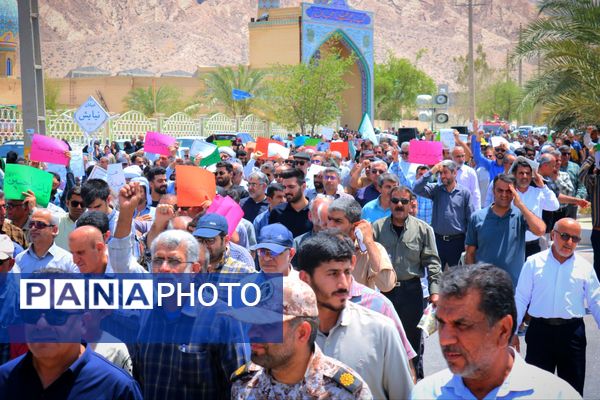 فریاد «مرگ بر اسرائیل» در لامرد طنین انداز شد