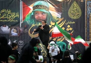 حضور باشکوه مادران و فرزندانشان در همایش شیرخوارگان حسینی در مصلی باقرشهر 