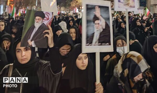 برگزاری سومین روز عزاداری رهبر شهید در نیشابور 