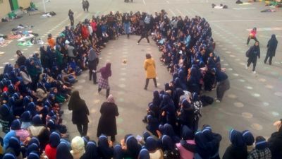 اردوی درون مدرسه‌ای در مدرسه شهید منتظر قائم شهرستان فردیس