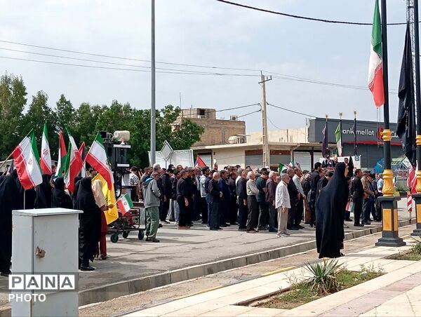 راهپیمایی روز قدس در شهر لطیفی لارستان