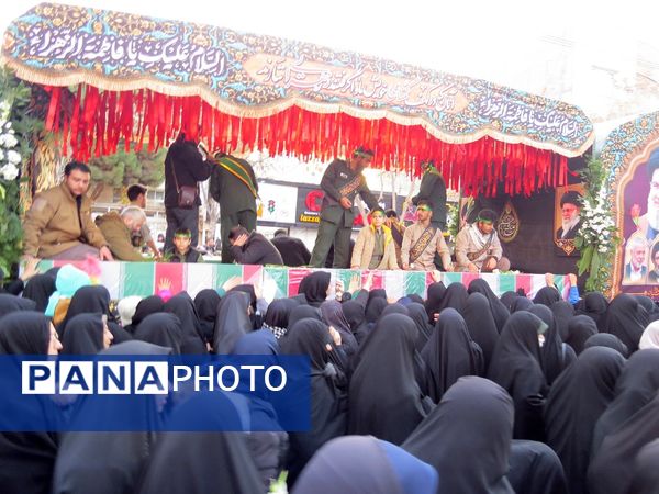 استقبال از شهدای گمنام در شهرستان بجنورد 