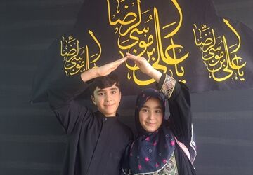 هم قدم تا حرم با دختران دلداده مهر رضوی