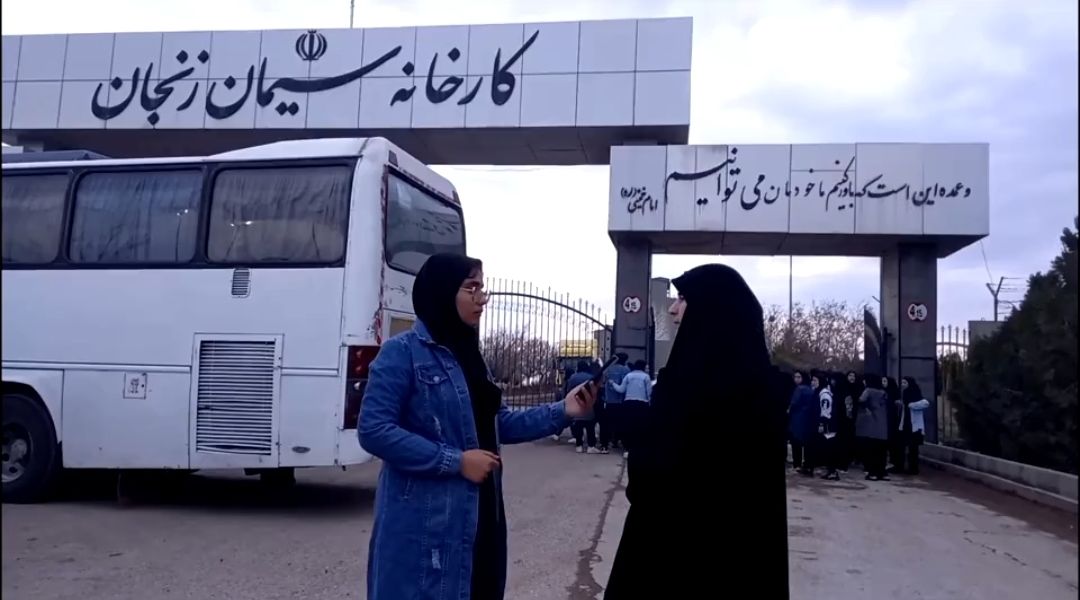 بازدید دانش‌آموزان دختر منطقه بزینه‌رود از کارخانه سیمان زنجان در قالب اردوی راهیان پیشرفت 