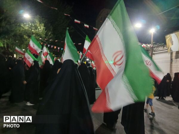 صدمین شب پایداری و ایستادگی مردم پای ایران اسلامی 