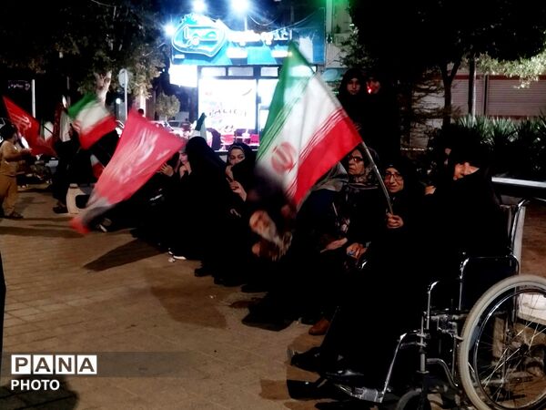موکب شهدای بسیج در میدان فلک آزادی نیشابور