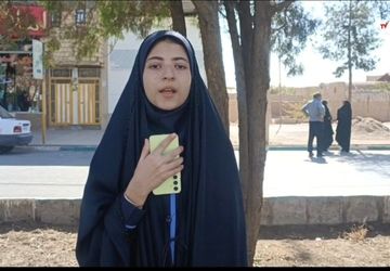 روایت دانش‌اموزخبرنگار پانا مهریز از راهپیمایی روز دانش‌آموز