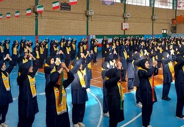 مانور یاوران انقلاب، نمایش انسجام و وحدت پیشتازان کهریزک 