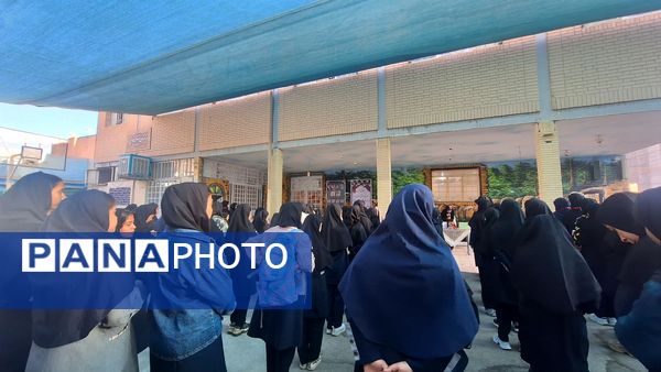 صبحگاه دبیرستان فیاض 