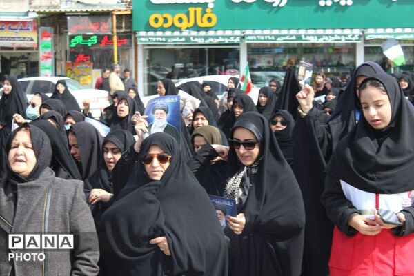 مردم فاروج باری دیگر در روز قدس حماسه آفریدند 
