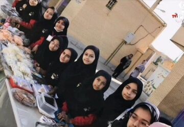 گزارشی از بازارچه دانش‌آموزان دبستان عصمت دامغان