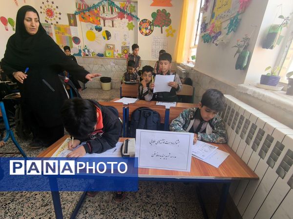 مرحله آموزشگاهی جشنواره دست نوشته‌های طلایی در دبستان شهید پسندیده فدافن
