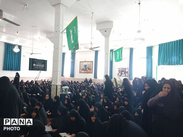 حضور پرشور و پر رنگ فرهنگیان جاجرم  در عزای رهبر شهید 