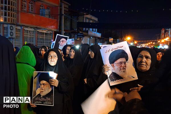 مراسم بزرگ عزاداری به‌مناسبت گرامیداشت شهادت جانسوز حضرت آیت‌الله امام خامنه در باشت