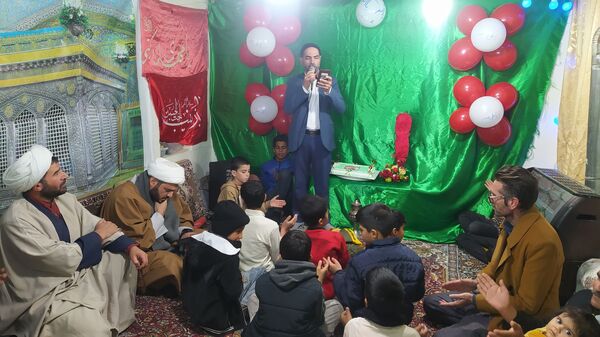 جشن میلاد طفل شش ماهه کربلا در هیئت علی‌اصغری فداف