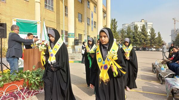 مانور زلزله استانی در هنرستان محمودیه خیامی ناحیه ۶ مشهد 