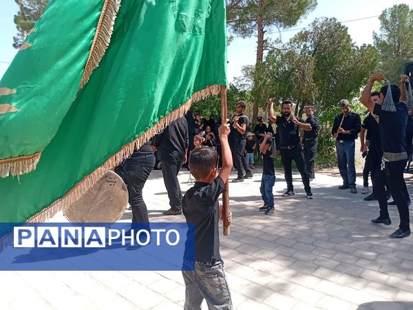 حضور پر رنگ کودکان روستای نقاب در پیاده روی جاماندگان اربعین