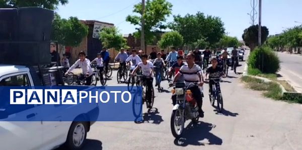 برگزاری همایش دوچرخه‌سواری در شهرستان باخرز 