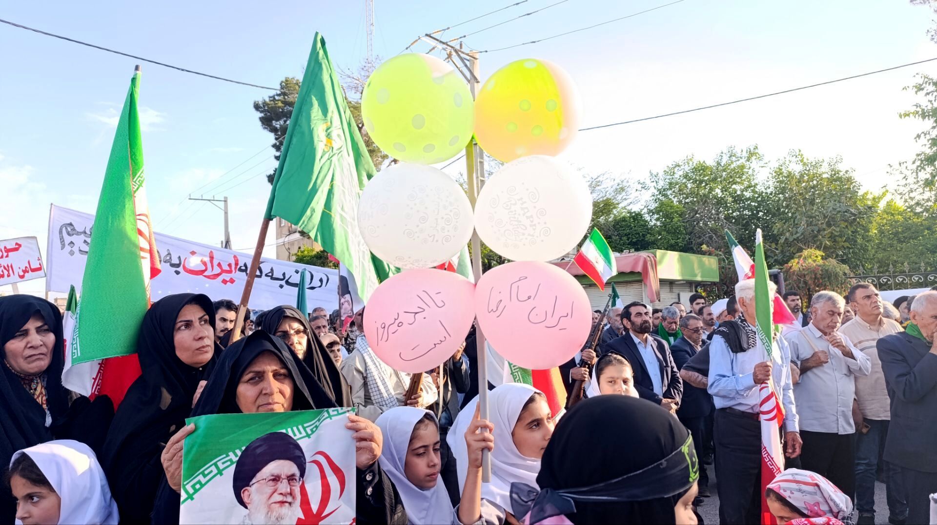حضور پرشورو حماسی  جان فدایان در شهرستان پلدختر 