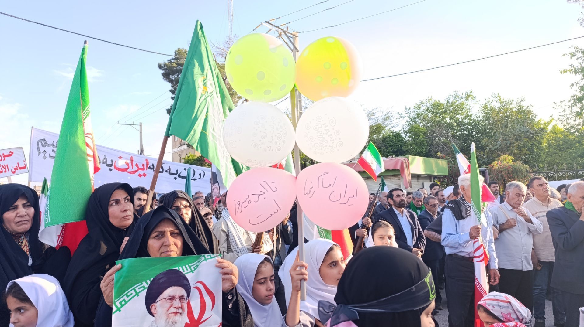 حضور پرشورو حماسی  جان فدایان در شهرستان پلدختر 