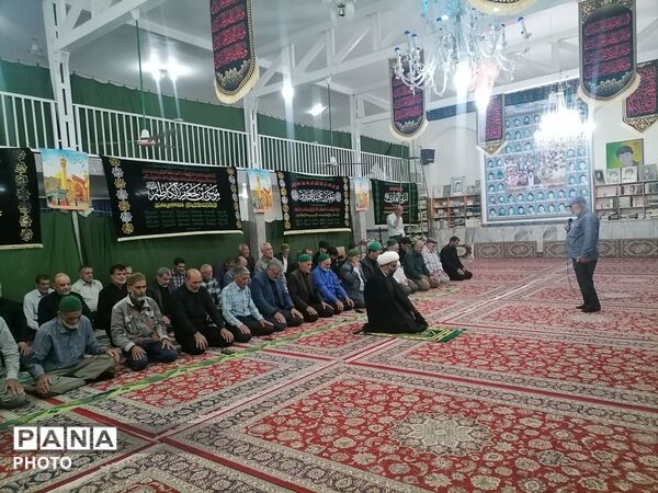 برگزاری آیین  بزرگداشت آیت الله سید علی خامنه ای در مسجد جامع شهر بار