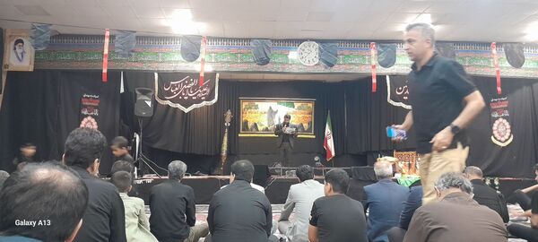 مراسم عزاداری و تعزیه‌خوانی شب ششم دهه ‌محرم در هیئت فرهنگیان  نیشابور