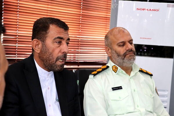 دیدار  معاون هماهنگ کننده فراجا استان بوشهر و هیات همراه با مدیر کل آموزش و پرورش استان بوشهر 