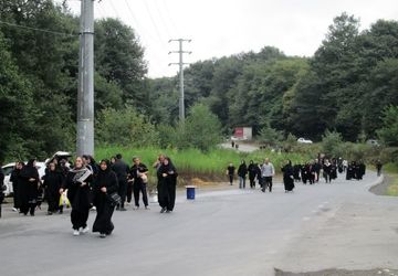 پیاده‌روی جاماندگان اربعین حسینی در آمل