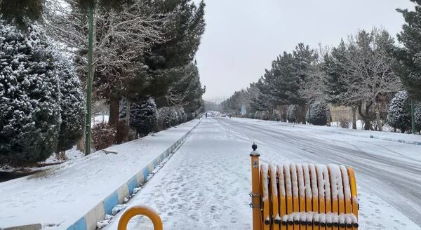 بارش برف در استان البرز 