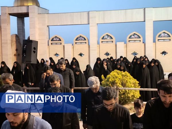 عزاداری روز دوم محرم در گلزار شهدای درق 