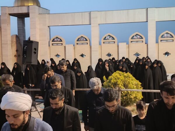عزاداری روز دوم محرم در گلزار شهدای درق 