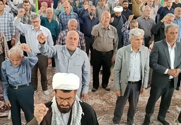  مردم شهر بهمن درنماز جمعه جنایات رژیم منحوس صهیونیستی را محکوم کردند