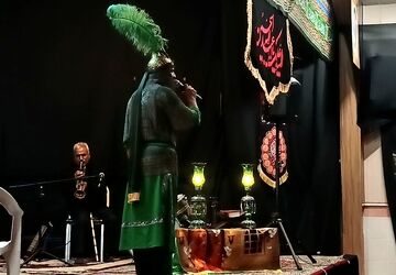 مراسم شب نهم محرم در هیئت فرهنگیان  نیشابور